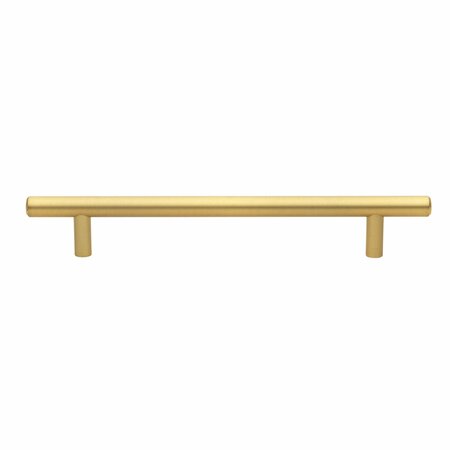 GLIDERITE HARDWARE 6-1/4 in. Center to Center Satin Gold Solid Steel Bar Pull - 5003-160-SG 5003-160-SG-1